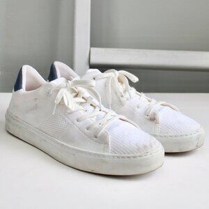 GREATS Men's The Royale Knit 2.0 Sneakers in Classics White & Navy Size 10.5